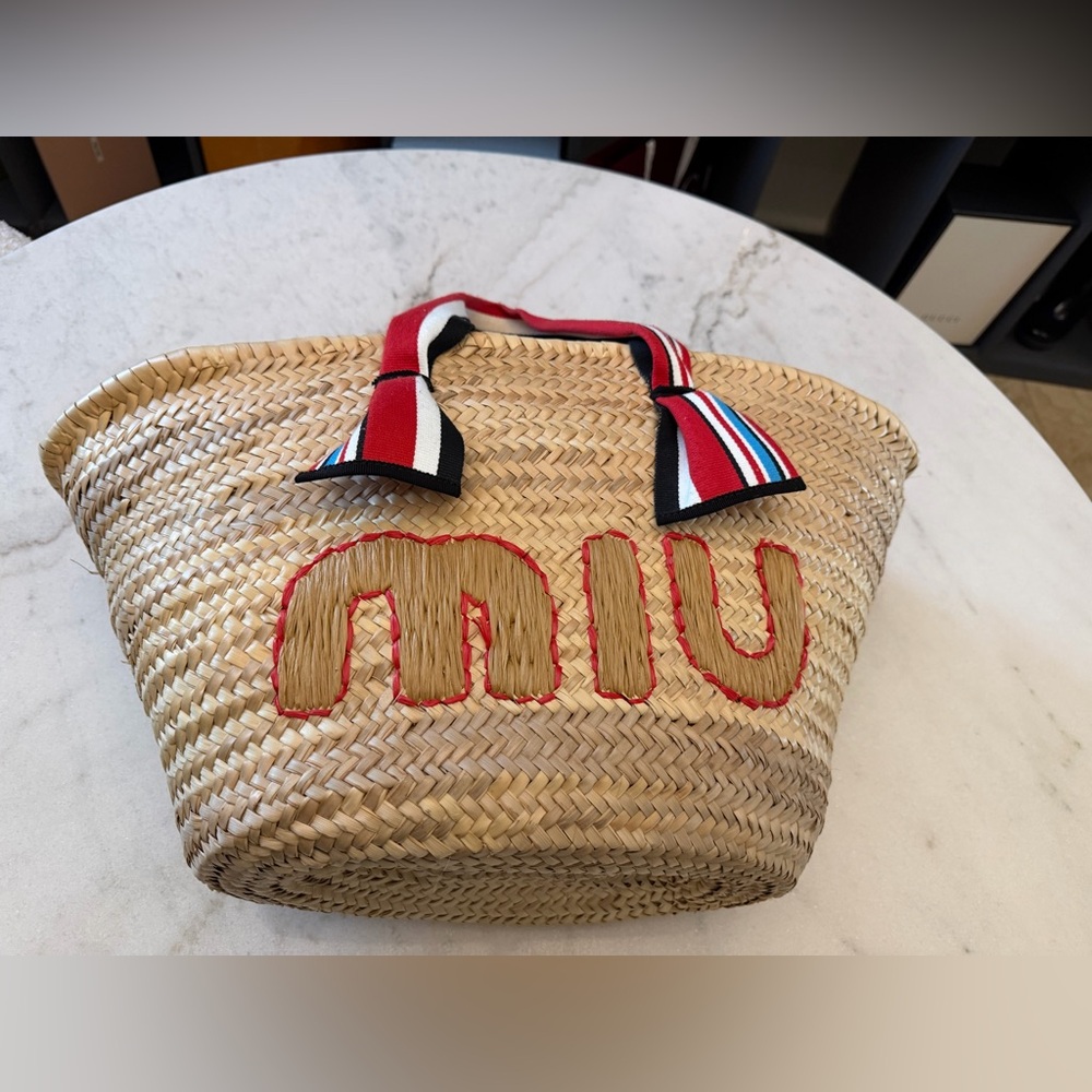 Miu Miu Raffia Handbag Basket bag - Picture 4 of 15